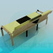 3d model Bench with soft seat - preview