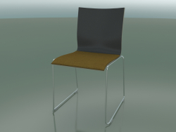 Sliding chair, extra width, with fabric upholstery (127)