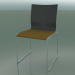 3d модель Стілець на санчатах, з додатковою шириною, з оббивкою сидіння з тканини (127) – превью