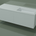 3d model Washbasin with drawers (06UC834D1, Glacier White C01, L 144, P 50, H 48 cm) - preview