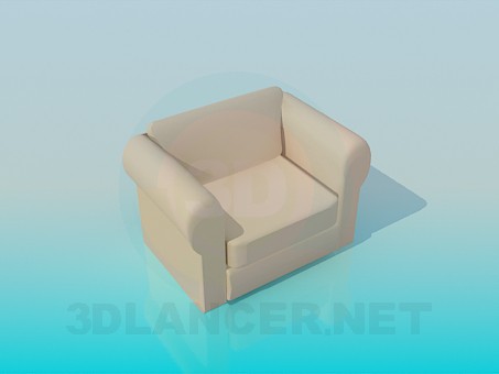 3d модель М'яке крісло – превью 3d модель М'яке крісло – превью