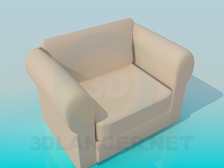 3d модель М'яке крісло – превью 3d модель М'яке крісло – превью