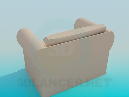 3d модель М'яке крісло – превью 3d модель М'яке крісло – превью