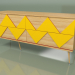 modèle 3D Commode Granny Woo (jaune moutarde, placage clair) - preview