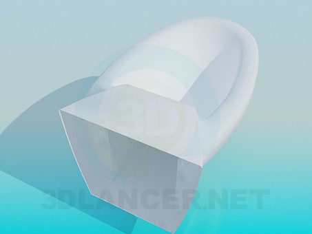 3d model Bidet is attached to the wall - preview 3d model Bidet is attached to the wall - preview