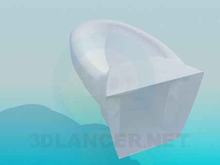 3d model Bidet is attached to the wall - preview 3d model Bidet is attached to the wall - preview