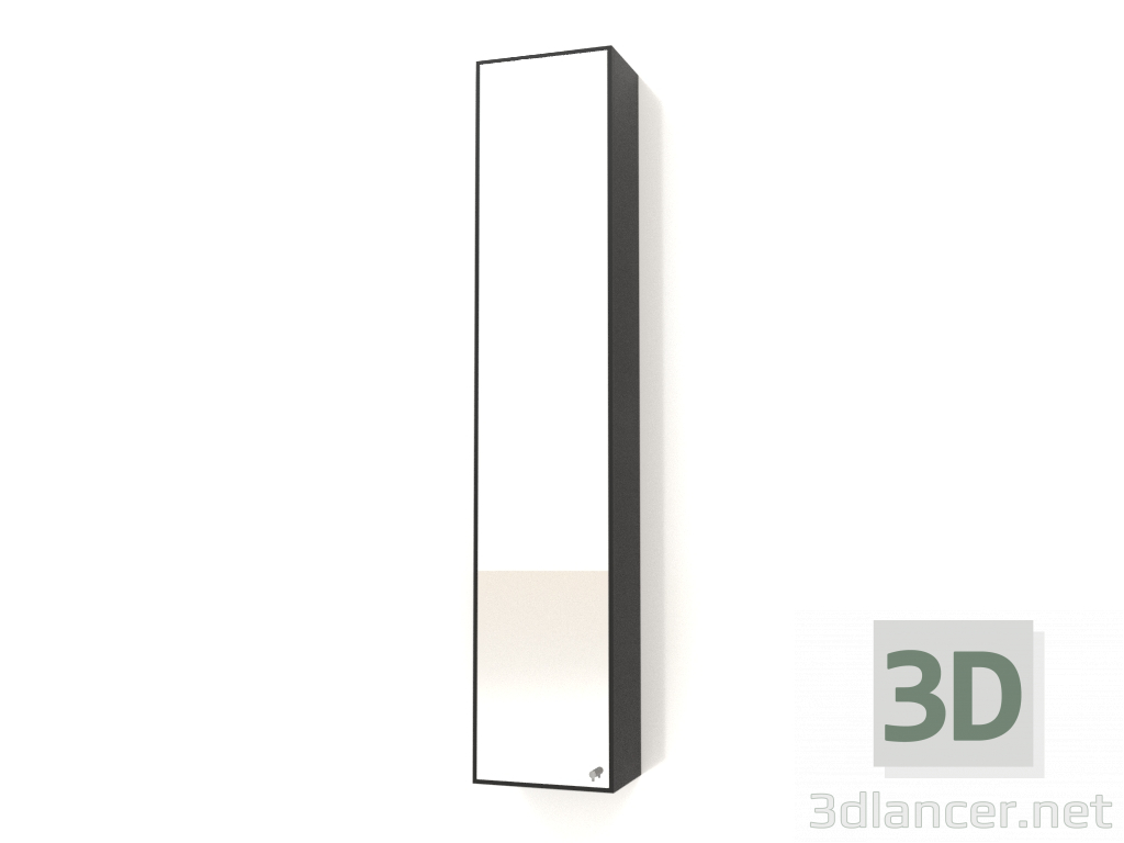 modello 3D Specchio con cassetto ZL 09 (300x200x1500, legno nero) - anteprima