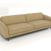3d model 3-seater sofa (S529) - preview