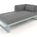 3d model Modular sofa, section 2 left (Blue gray) - preview