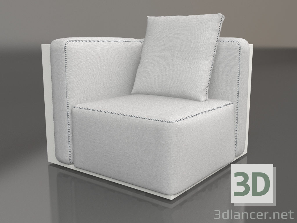 modèle 3D Module canapé section 6 (Gris agate) - preview