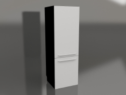 Réfrigérateur et congélateur 60 cm (gris)