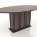 3d model Dining table OVAL 1600x900 mm (ash walnut) - preview