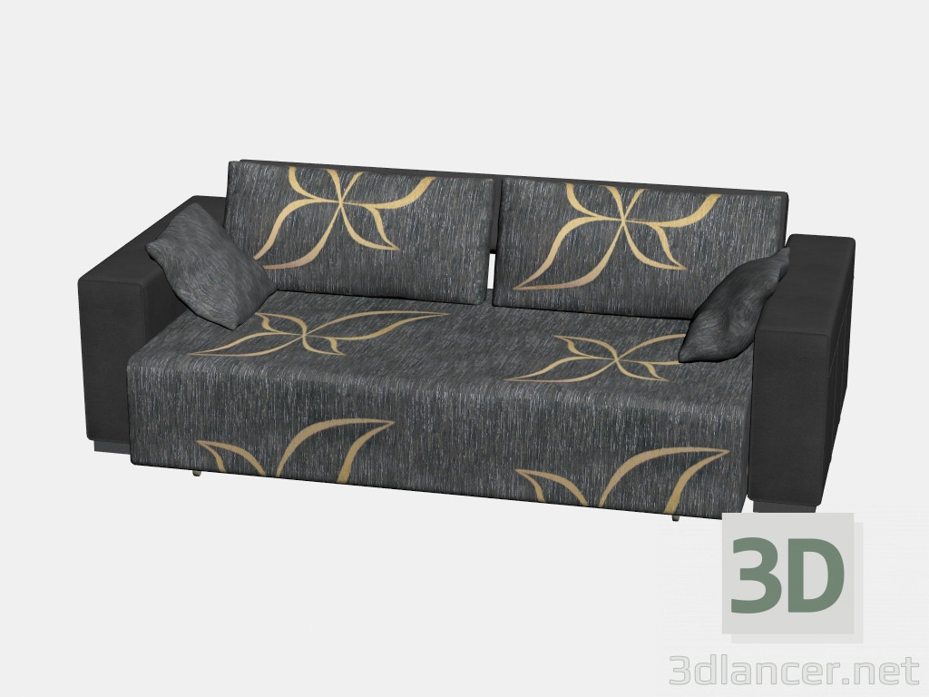 3 डी मॉडल सोफा बेड वीनस (कुशन के साथ द्वितीय संस्करण, 247h130) - पूर्वावलोकन