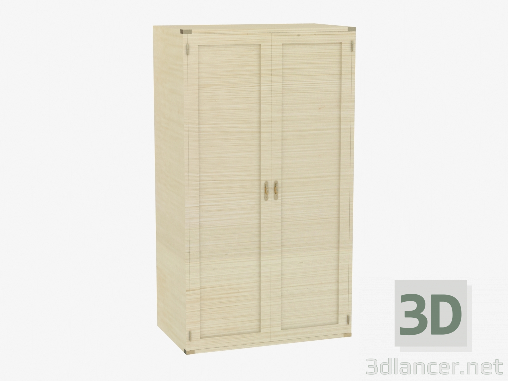 3D Modell Zweitüriger Kleiderschrank - Vorschau