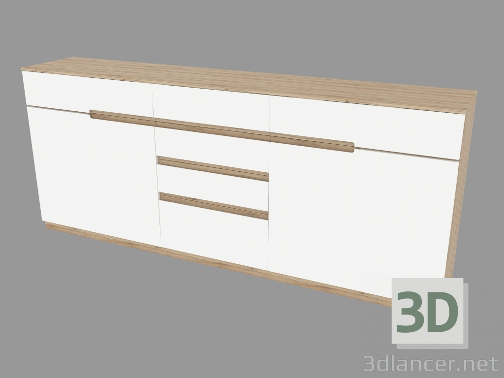 3d model Chest of drawers (5922-03) - preview
