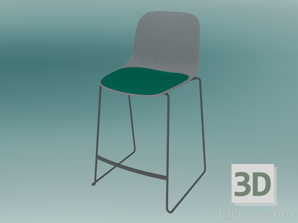 Modelo 3d Cadeira empilhável SEELA (S320 com estofamento) - preview