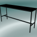 3d model Rectangular table Base High 50x190x95 (Black) - preview