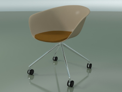 Chair 4227 (4 castors, with seat cushion, PP0004)