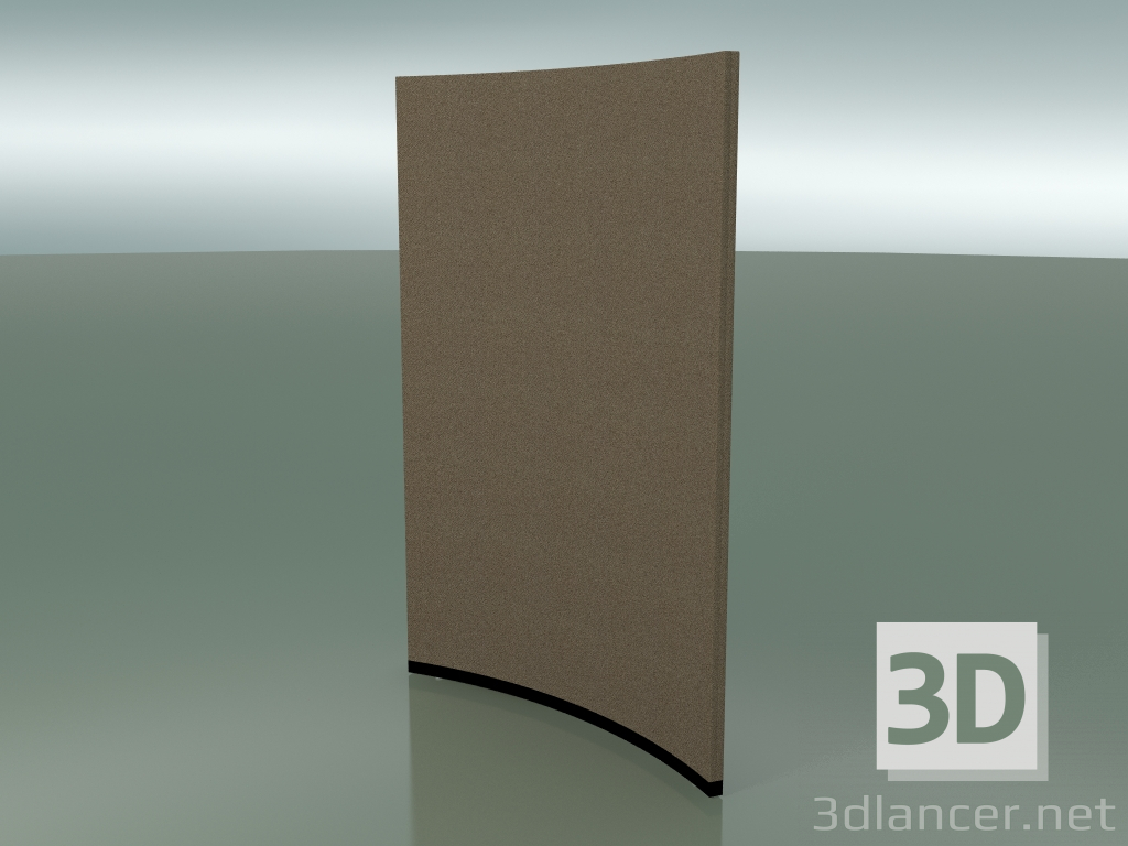 3D Modell Gebogene Platte 6414 (167,5 cm, 45 °, D 150 cm, massiv) - Vorschau