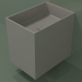 3D modeli Duvara monte lavabo (02UN13301, Clay C37, L 36, P 50, H 48 cm) - önizleme