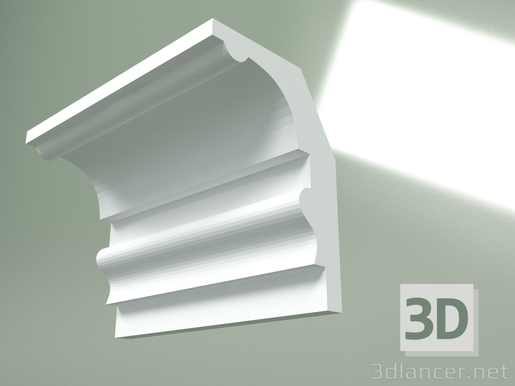 3d model Plaster cornice (ceiling plinth) KT330 - preview