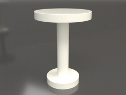 कॉफी टेबल जेटी 023 (डी = 400x550, सफेद प्लास्टिक रंग)