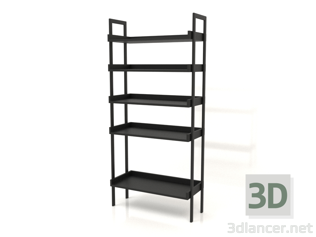 3d model Rack ST 03 (without pedestal) (900x400x1900, wood black) - preview