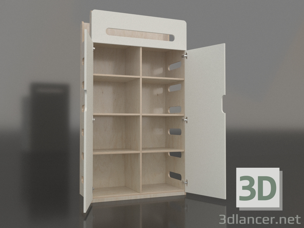 3D Modell Kleiderschrank offen MOVE WB (WWMWB1) - Vorschau