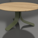 modèle 3D Table basse Ø80 (Vert olive, bois Iroko) - preview