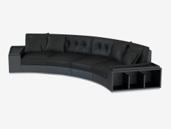 Sofa Semicircular Leather Circus (430)