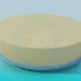 3D modeli Oval kanepe - önizleme