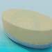 3d model Oval couch - preview