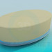 modèle 3D Canapé ovale - preview