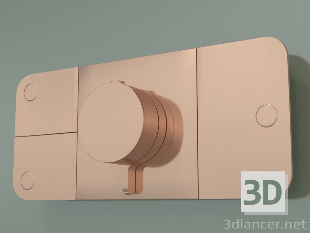 3D Modell Duschhahn, 3 Steckdosen (45713300) - Vorschau