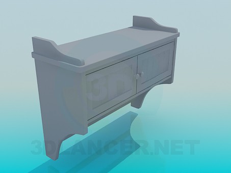 3d модель Полка-тумба – превью 3d модель Полка-тумба – превью