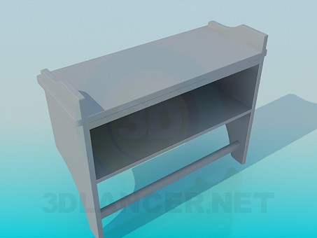3d модель Полка-тумба – превью 3d модель Полка-тумба – превью