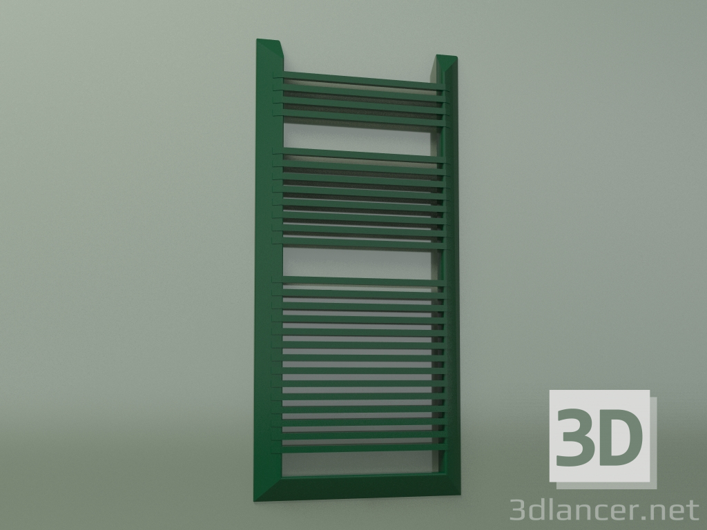 3D modeli Havlu rayı EVO (1441x688, Woodland yeşili - RAL 6005) - önizleme