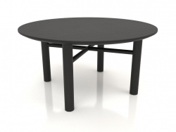 Table basse JT 061 (option 1) (D=800x400, bois noir)