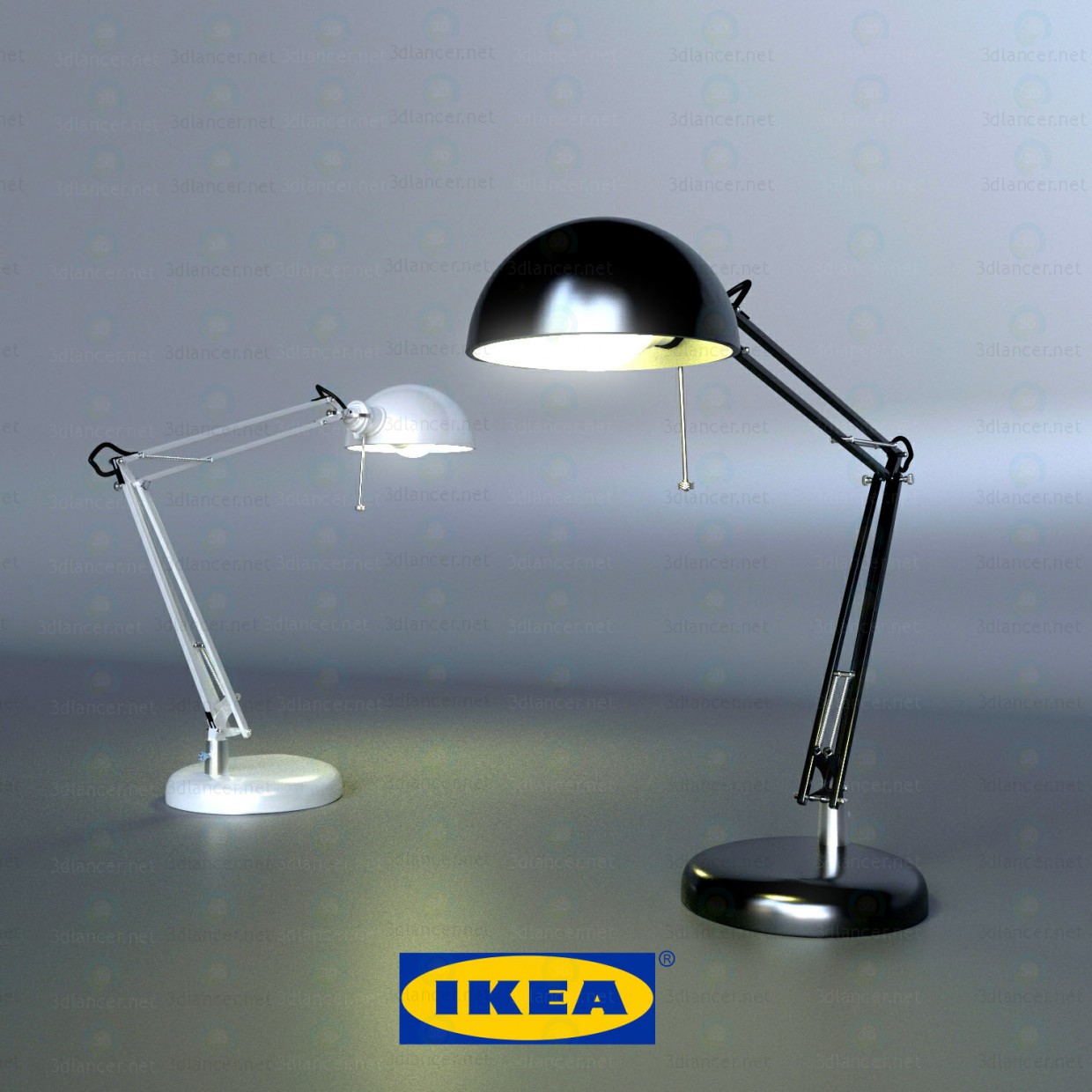 Modelo 3d Candeeiro de mesa Ikea Forsa - preview