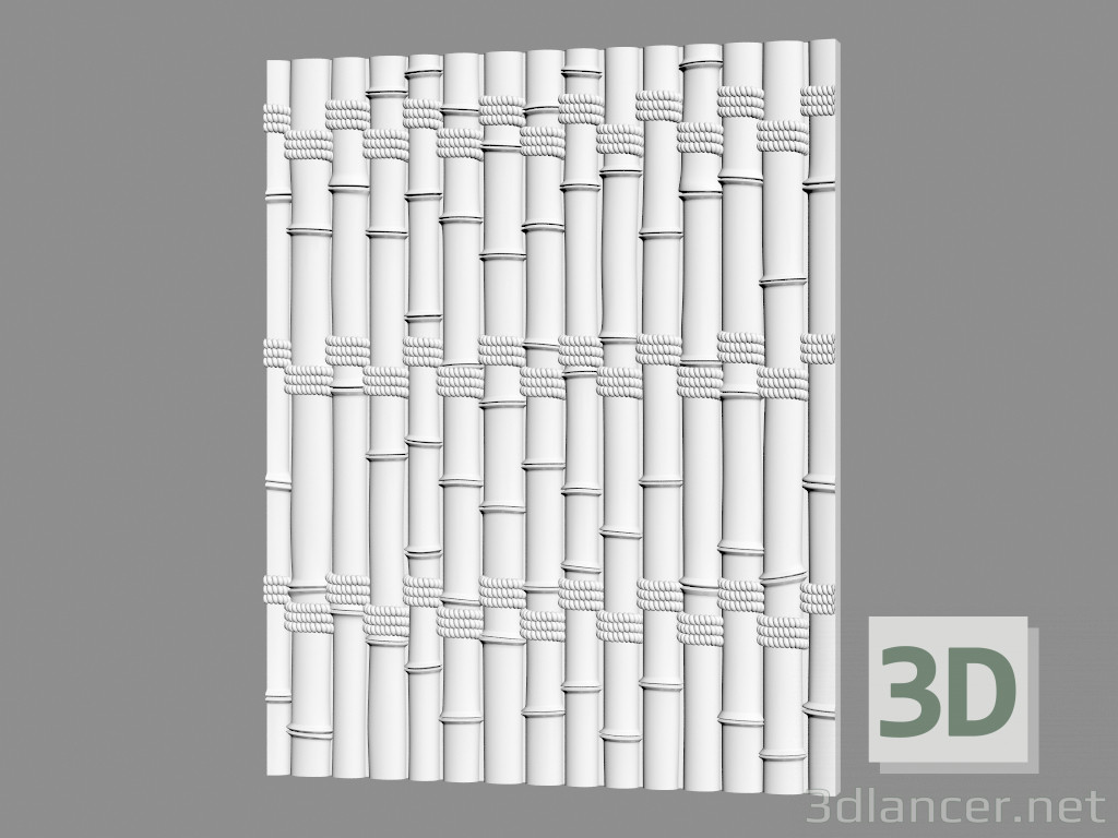 3 डी मॉडल जिप्सम दीवार पैनल (कला 122) - पूर्वावलोकन