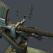 3d Machine gun turret 3d model model buy - render