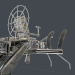3d Machine gun turret 3d model модель купити - зображення