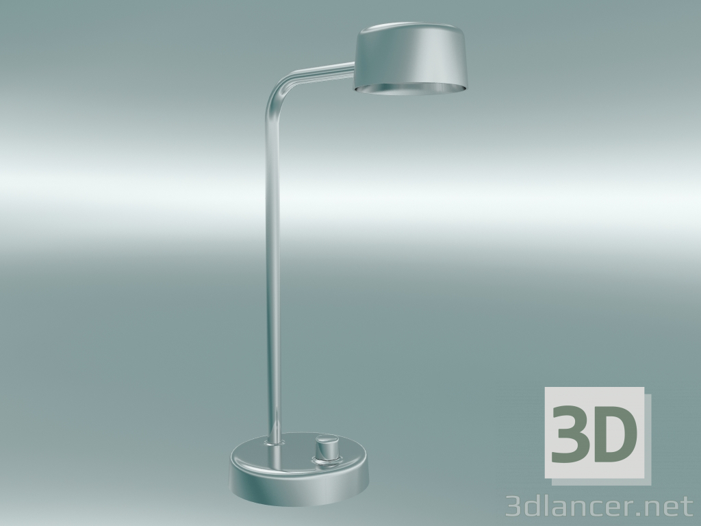 modello 3D Lampada da tavolo Working Title (HK1, alluminio satinato lucido) - anteprima
