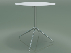 Runder Tisch 5744 (H 72,5 - Ø69 cm, ausgebreitet, Weiß, LU1)