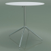 modèle 3D Table ronde 5744 (H 72,5 - Ø69 cm, étalée, Blanc, LU1) - preview