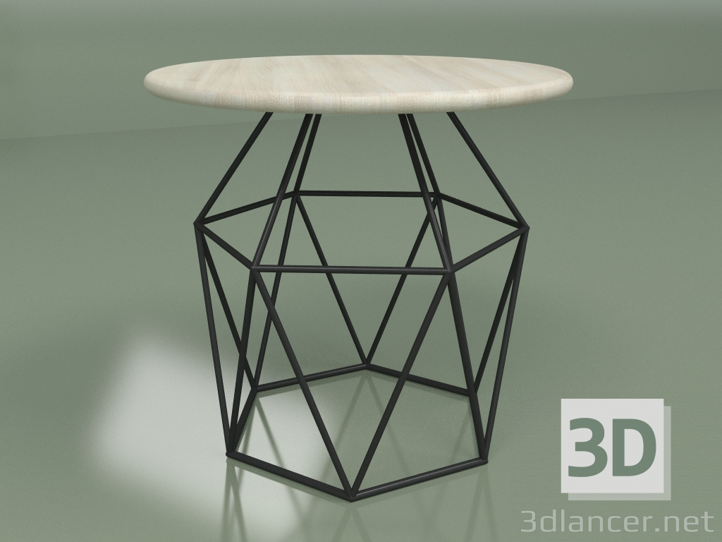 modèle 3D Table basse MARKERS mini (frêne blanchi) - preview