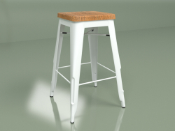 सेमी-बार कुर्सी मरैस रंग 1 (सफेद)