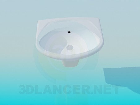 modello 3D Lavandino in bagno - anteprima