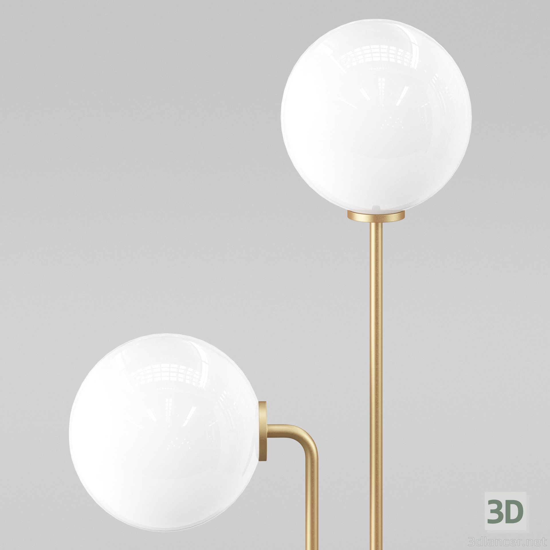 3D portland zemin lambası modeli satın - render