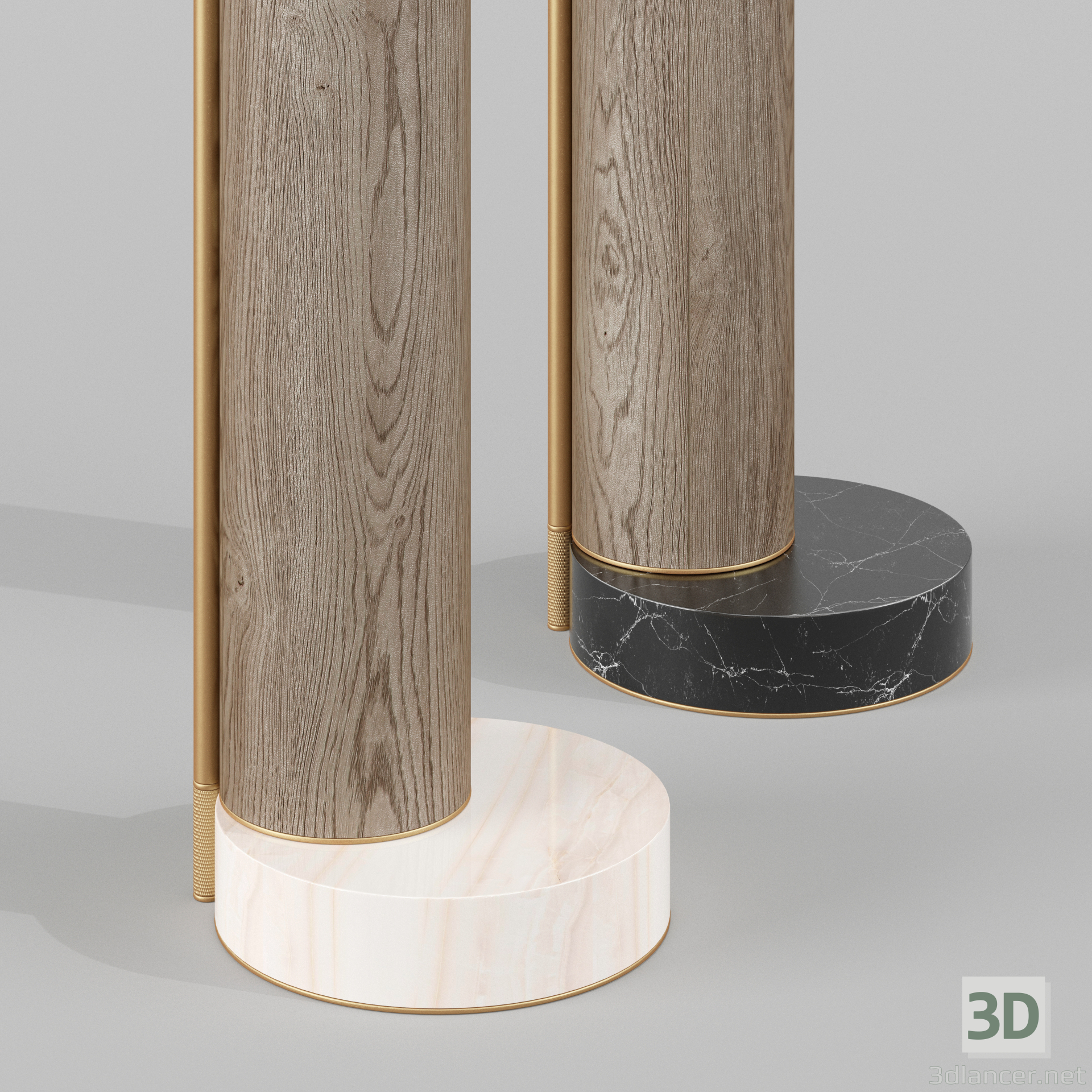 modello 3D di Lampada da terra Portland comprare - rendering